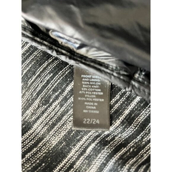 AVE Leisure Black Grey Puffer Jacket‎ Vest Womens 22-24 - Picture 3 of 6